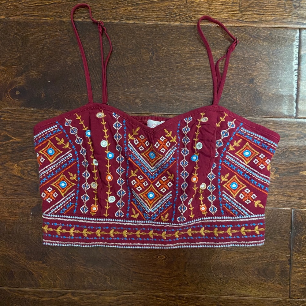 Multicolored cropped top